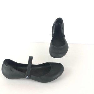 Crocs Black Alice Work Mary Jane Flats Sz 12